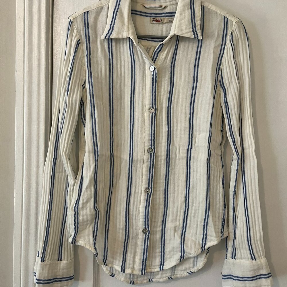 Faherty Organic Cotton Gauze top - XS